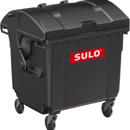 SULO Mini-Mülltonne 1100 L Runddeckel - Schwarz